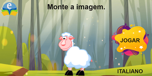 Imagem do jogo: Monte os animais - Italiano
