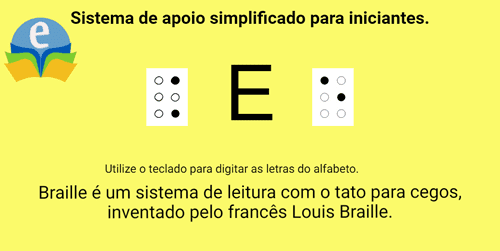 Imagem do jogo: Ajuda para escrever em braille