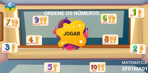 Imagem do jogo: Números na ordem correta.