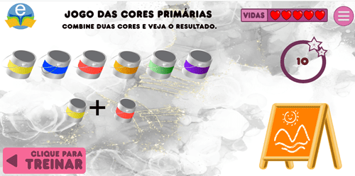 JOGO DAS CORES PRIMÁRIAS 