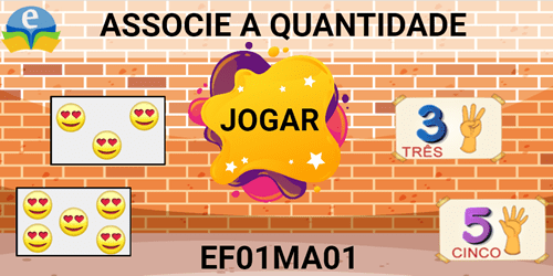 Associe a Quantidade Arraste o número pela caixa com a quantidade equivalente.